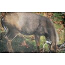Scheibenauflage Grasender Hirsch 93,5 cm x 61 cm