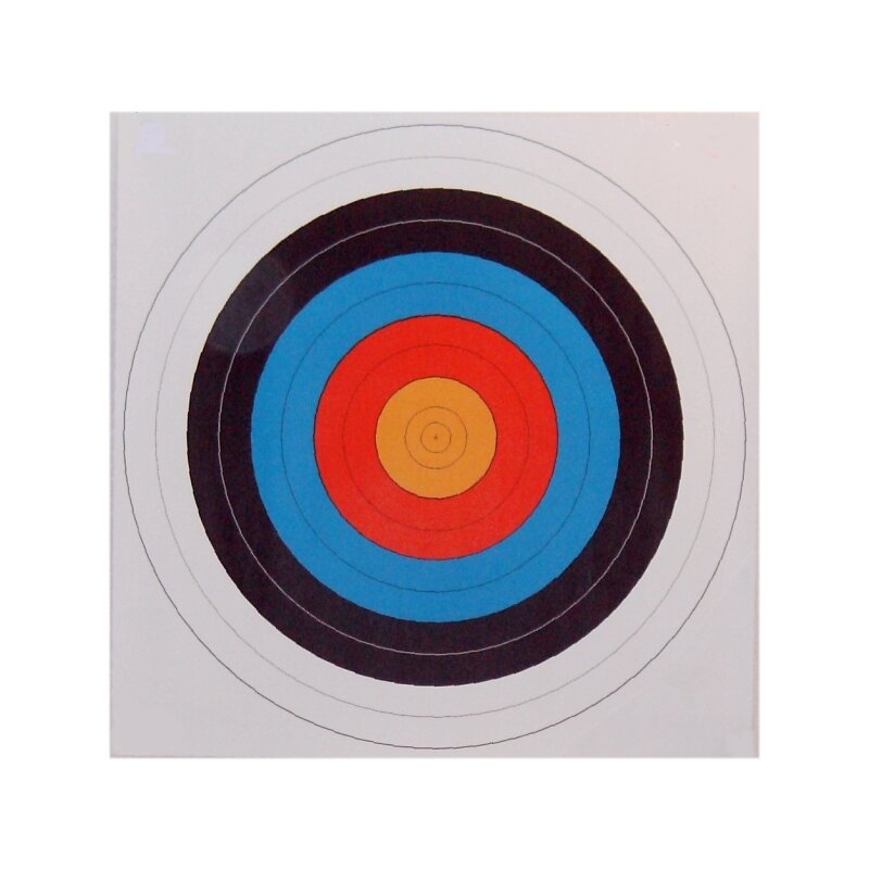 10stk 40x40cm Papierauflage Scheibenauflage Zielscheibe Bogensport 