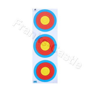 Papierauflage FITA 3er Spot Recurve 3 x 20 cm