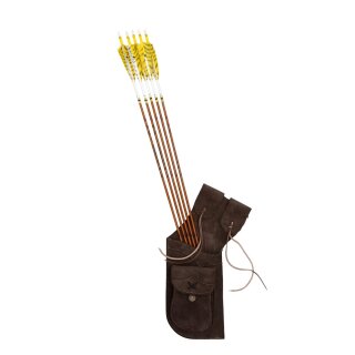 Seitenköcher Holsterköcher Bearpaw Wildleder dunkelbraun