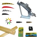 Einsteigerpaket zum Bauen 12 Holzpfeile 5/16  northern...