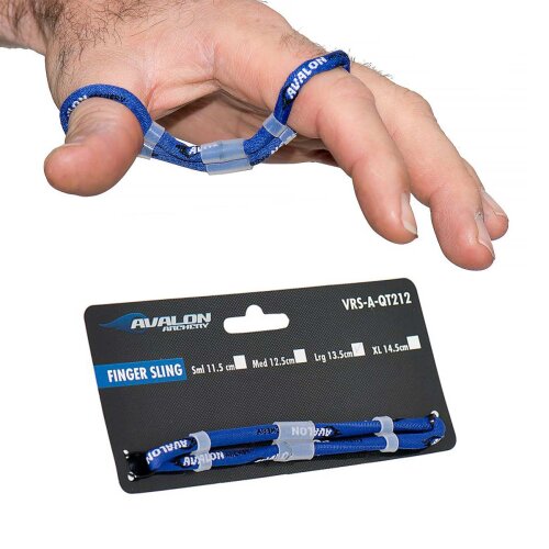Avalon Fingerschlinge für Recurvebögen S: 11,5cm blau