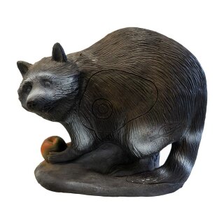 3D Tier Longlife Waschbär mit Apfel