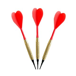 3er Set Softdarts Red Heart 16 g