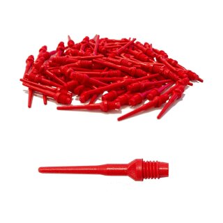 100x Ersatzspitzen Karella Keypoint Spezial Softtips für Softdarts rot