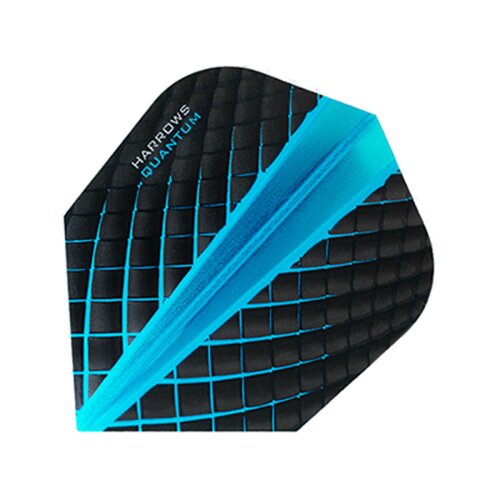 Dart Flights Harrows Quantum hellblau