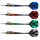 3er Set Softdarts Harrows Vivid Brass Red