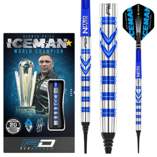 3er Set Softdarts Red Dragon Gerwyn Price V3