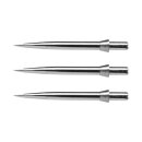 3x Red Dragon Dart Points Trident Silver 32mm X0364