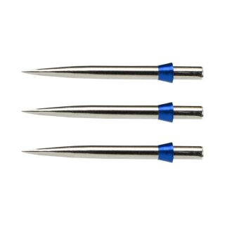 3x Red Dragon Dart Points Trident Silver/Blue 32mm X0363