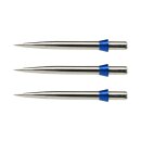 3x Red Dragon Dart Points Trident Silver/Blue 32mm X0363