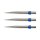 3x Red Dragon Dart Points Trident Silver/Blue 32mm X0363