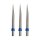 3x Red Dragon Dart Points Trident Silver/Blue 32mm X0363