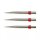 3x Red Dragon Dart Points Trident silver/red 365