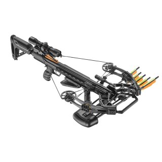 Compoundarmbrust Accelerator 410+ black 185 lbs/400 fps incl. Zielfernrohr und Zubehör Set