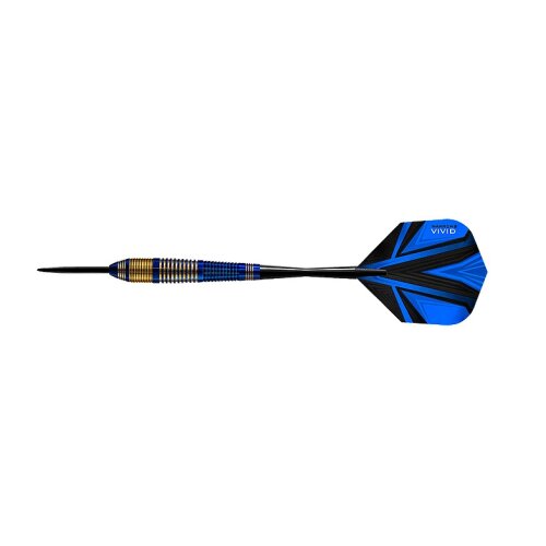 3er Set Steeldarts Harrows VIVID Brass 21 g blau