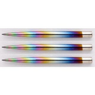 3x Winmau Dart Steelpoints Rainbow