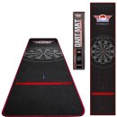 Dartmatte Bulls Carpet Dartmat 300x65cm Black &amp; Red