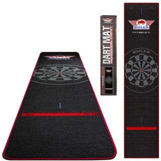 Dartmatte Bulls Carpet Dartmat 300x65cm Black & Black