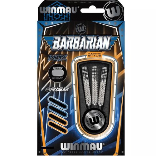 3er Set Steeldarts Winmau Barbarian 24g