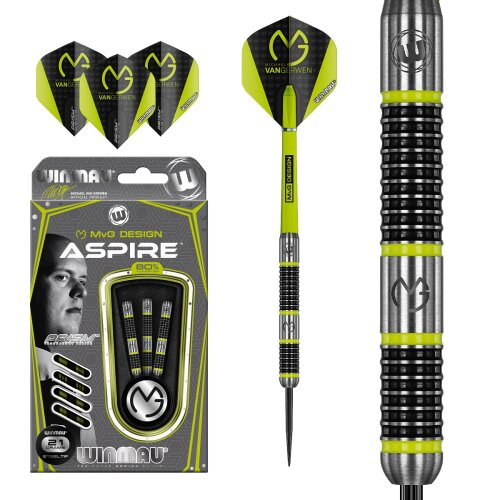 3er Set Steeldarts Winmau MvG Aspire 23 g
