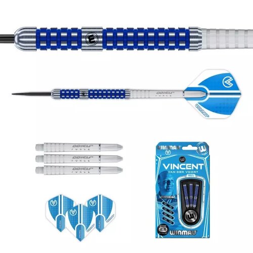 3er Set Steeldarts Winmau Vincent van der Voort 23 g