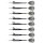 3er Set Steeldarts Harrows Black Arrow 20 g