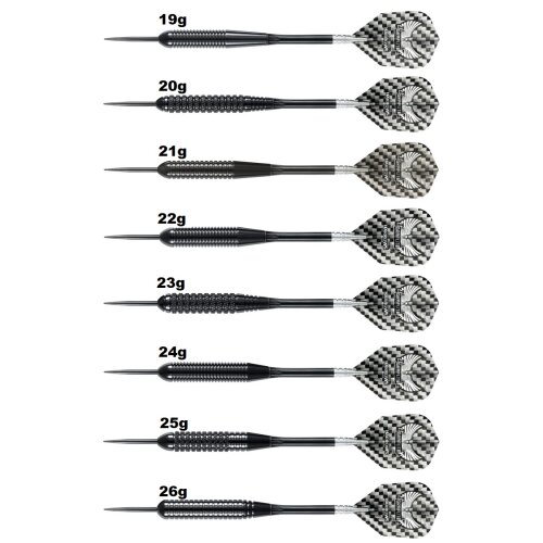 3er Set Steeldarts Harrows Black Arrow 21 g