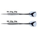 3er Set Steeldarts Harrows Silver Shark 21 g