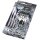 3er Set Steeldarts Harrows Silver Shark 21 g