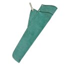 Seitenköcher aus grünem Wildleder