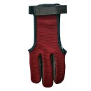 Schießhandschuh Beier Burgund Baumwolle und Leder M