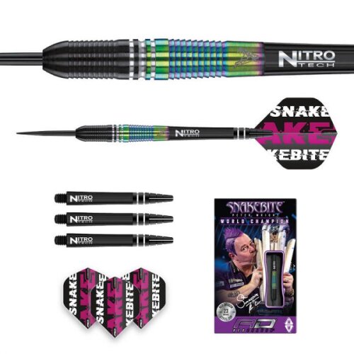 3er Set Steeldarts Red Dragon Snakebite World Champion Torpedo SE