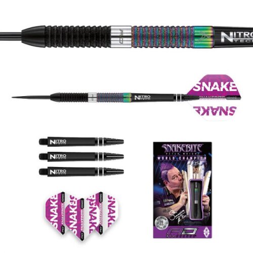 3er Set Steeldarts Red Dragon Snakebite WC Diamond Fusion 24 g