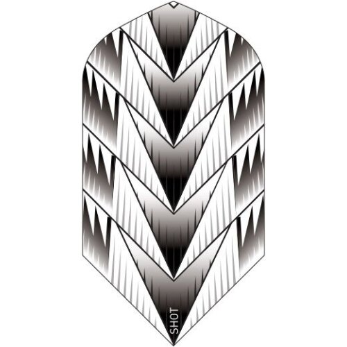 Dart Flights Shot Slim Tribal Weapon weiß SF6544