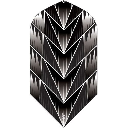 Dart Flights Shot Slim Tribal Weapon schwarz SF6543
