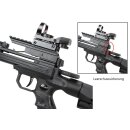 JUNXING Drakon Compoundarmbrust Set - 100 lbs  290 fps - Pistolenarmbrust mit Schaft und Visier