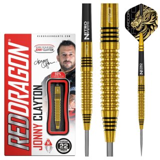 3er Set Steeldarts Red Dragon Jonny Clayton Gold