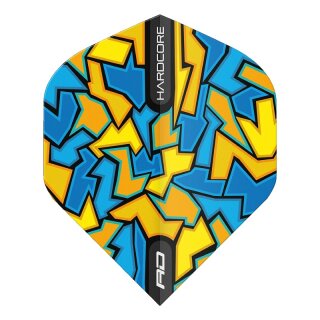 Dart Flights Red Dragon Hardcore Radical Crackle blau 6643