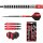 3er Set Steeldarts Red Dragon Javelin Black