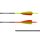 Gold Tip Warrior Carbonpfeil Traditional mit Cresting fluoreszierend 700 28,0 Zoll fluoreszierendes gelbes Cresting