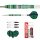 3er Set Steeldarts Red Dragon Artura Screamin Green