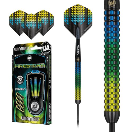 3er Set Steeldarts Winmau Firestorm 28 g