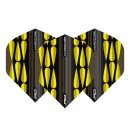 Dart Flights Red Dragon Hardcore Teardrop yellow 6806