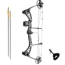 Compoundbogen Set Booster F1 19-29" 55 lbs RTS Black