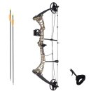 Compoundbogen Set Booster F1 19-29" 55 lbs RTS Black