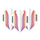 Dart Flights Red Dragon Airwing Moulded White Red Wave...