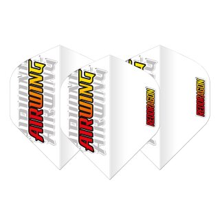 Dart Flights Red Dragon Airwing Moulded White Red Logo Standard F6892