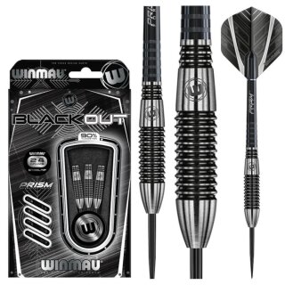 3er Set Steeldarts Winmau Blackout 2