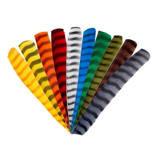 Bearpaw Naturfedern RW barred (gestreift) - Volle Länge